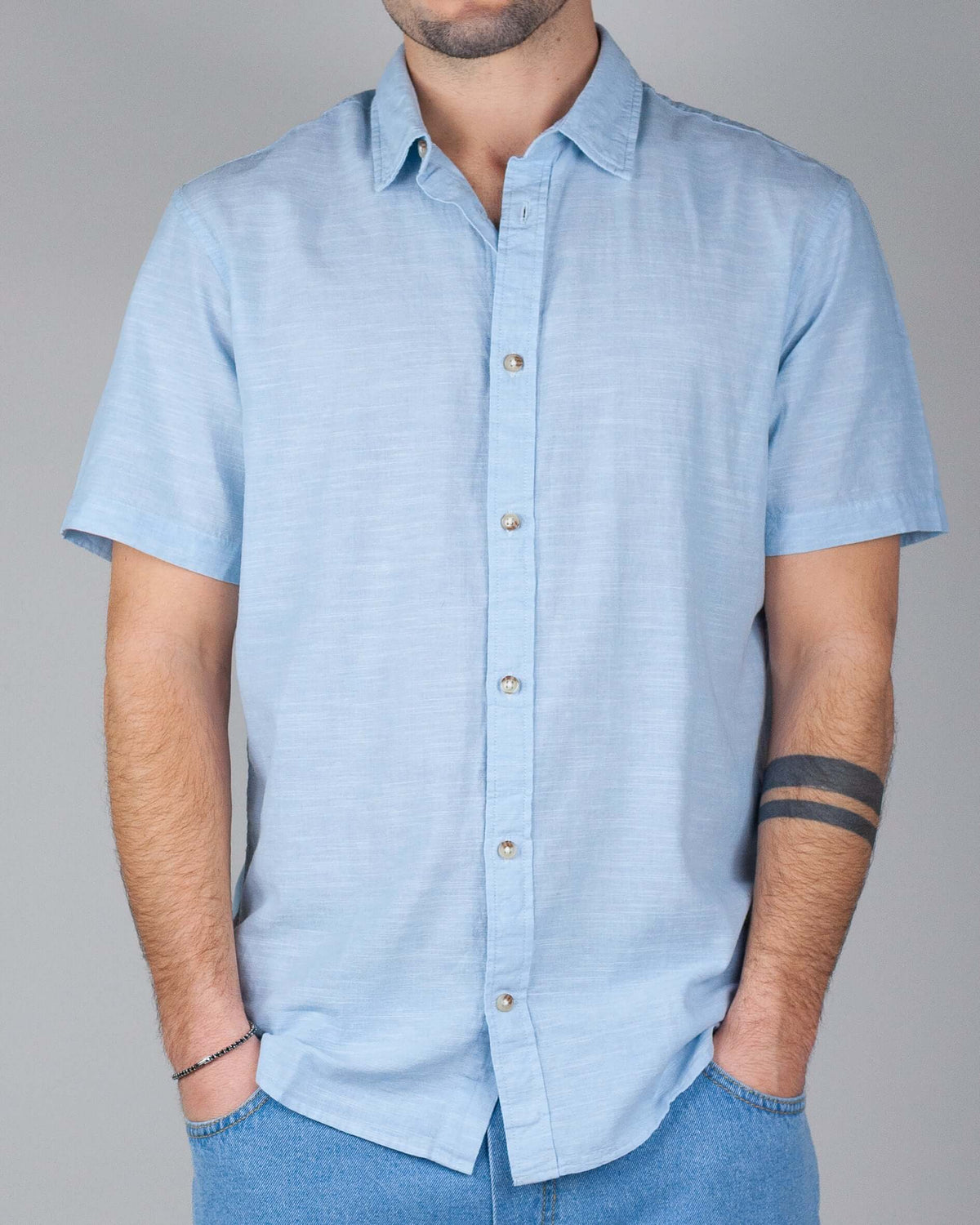 Camicia Lino Manica Corta Jack&Jones Art. 12269329