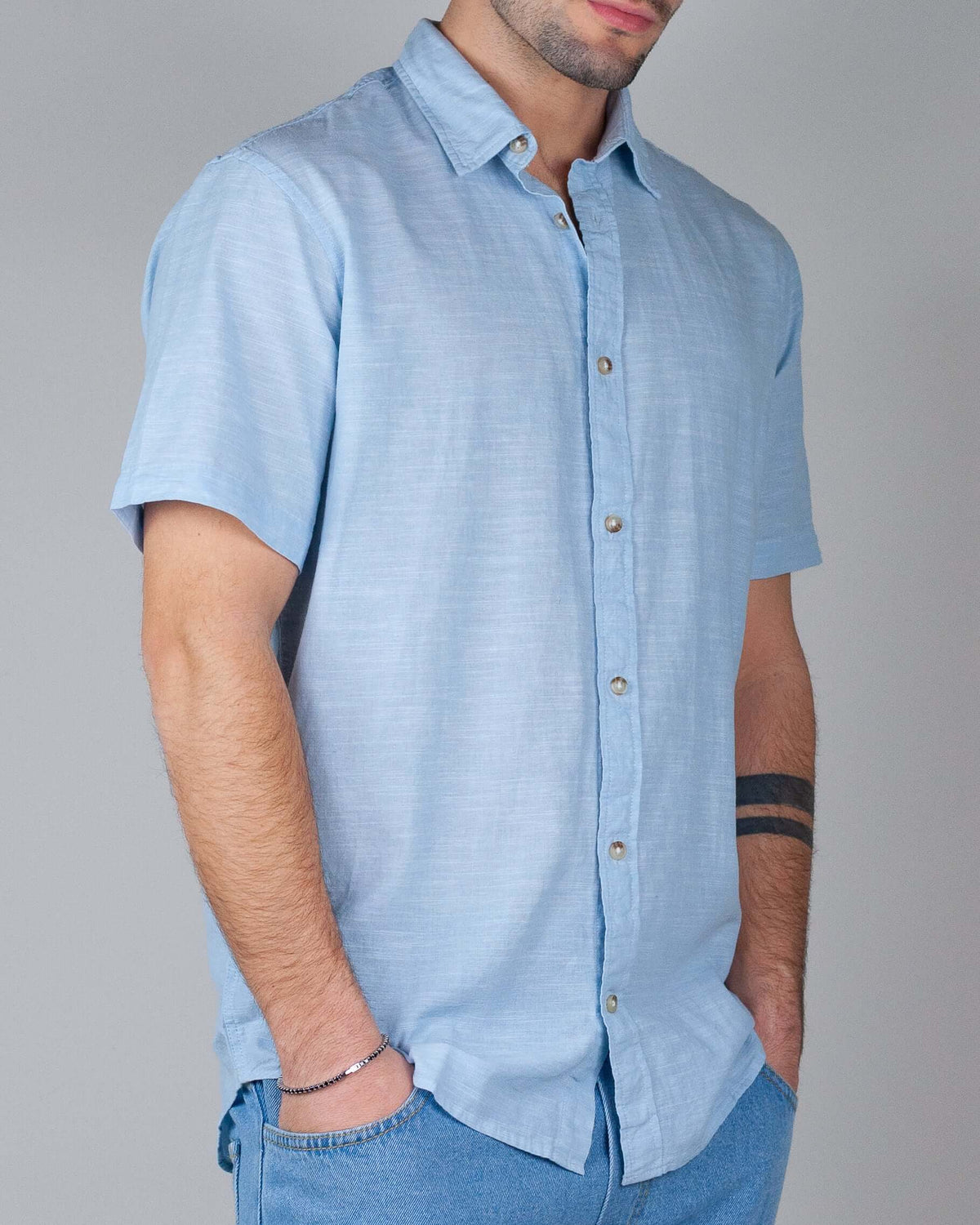 Camicia Lino Manica Corta Jack&Jones Art. 12269329